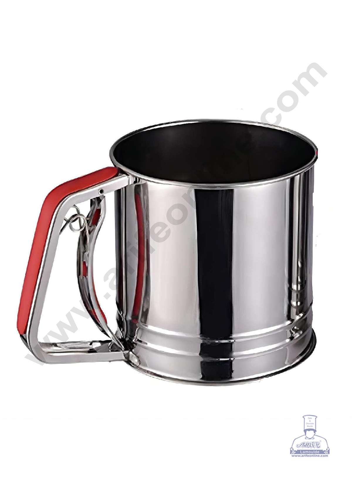 Stainless Steel Flour Sifter Sieve Cup for Powdered Sugar Baking Tool with Grip Handle - Big (MOQ 6 PCS) (AOD)