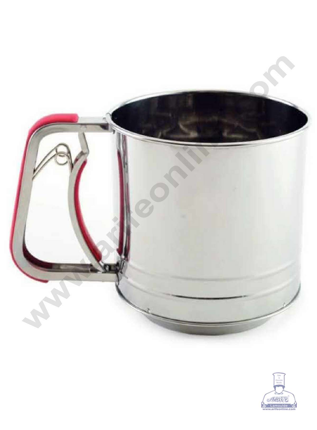 Stainless Steel Flour Sifter Sieve Cup for Powdered Sugar Baking Tool with Grip Handle - Big (MOQ 6 PCS) (AOD)