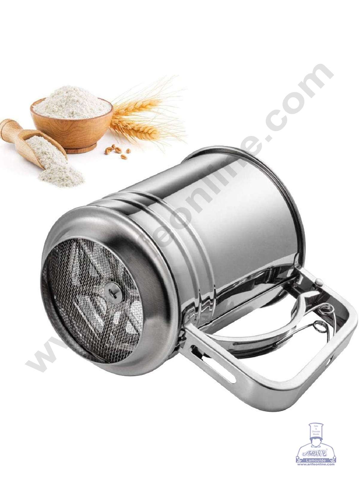 Stainless Steel Flour Sifter Sieve Cup for Powdered Sugar Baking Tool (MOQ 6 PCS) (AOD)