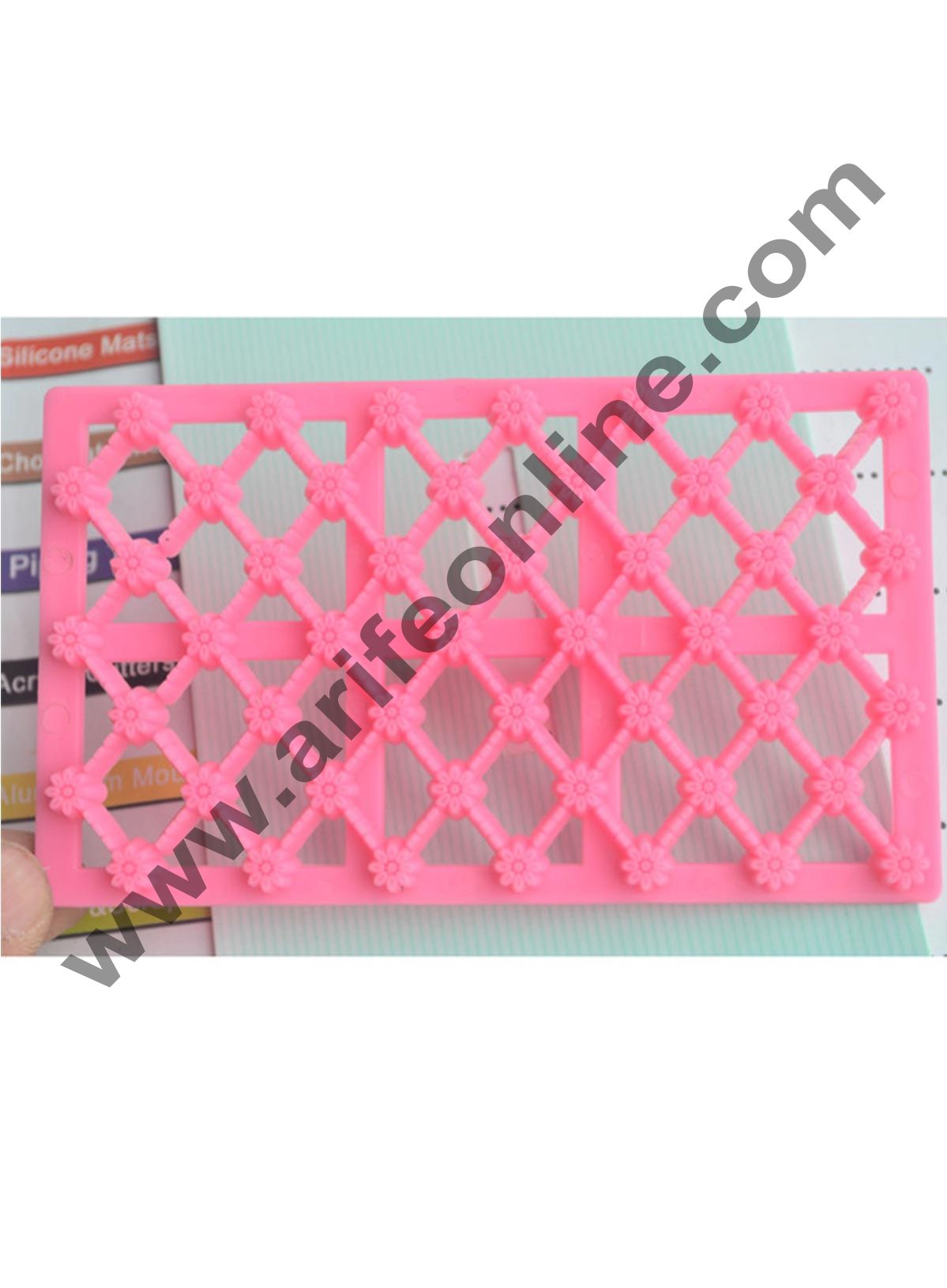 Cake Decor Chrysanthemum Flower Shape Quilt Embosser Molds, Cookie Biscuit Mold Fondant Cake Tools