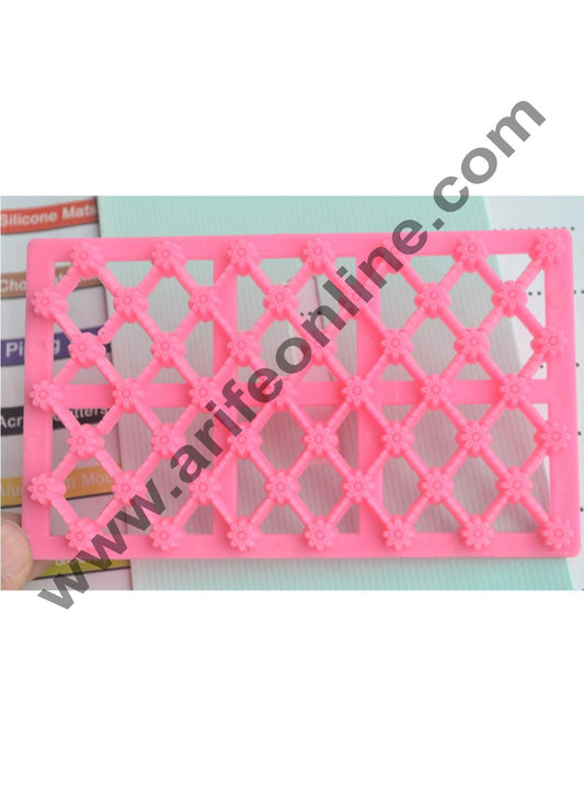 Cake Decor Chrysanthemum Flower Shape Quilt Embosser Molds, Cookie Biscuit Mold Fondant Cake Tools