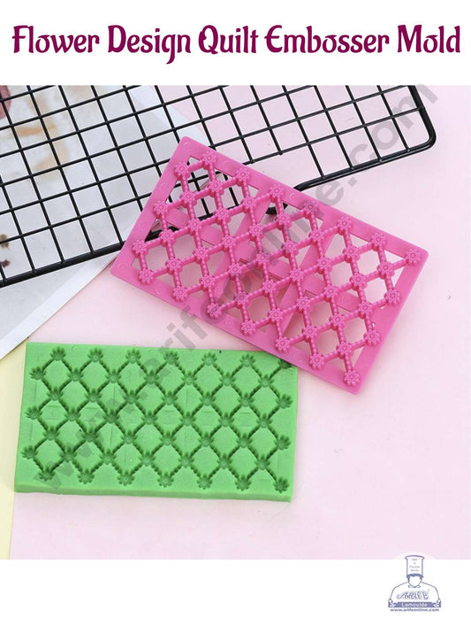 Flower Design Quilt Embosser Molds, Cookie Biscuit Mold Fondant Cake Tools (MOQ 12 PCS) (IE)