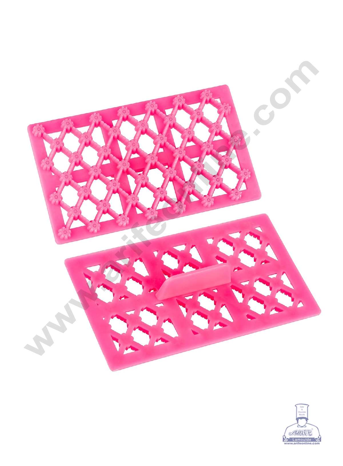 Flower Design Quilt Embosser Molds, Cookie Biscuit Mold Fondant Cake Tools (MOQ 12 PCS) (IE)