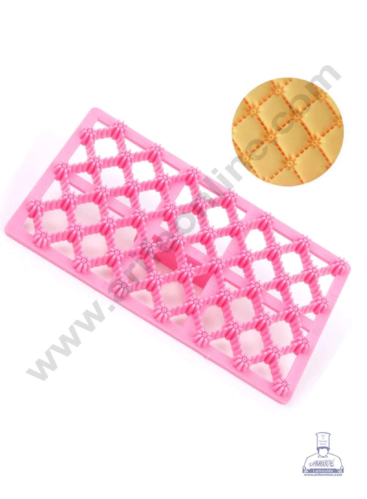 Flower Design Quilt Embosser Molds, Cookie Biscuit Mold Fondant Cake Tools (MOQ 12 PCS) (IE)