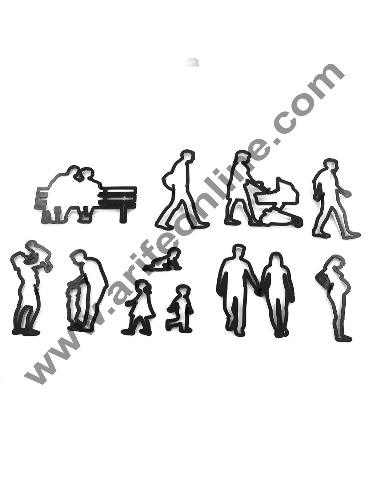 Cake Decor Family Silhouette Cutter Set by Patchwork Cutters