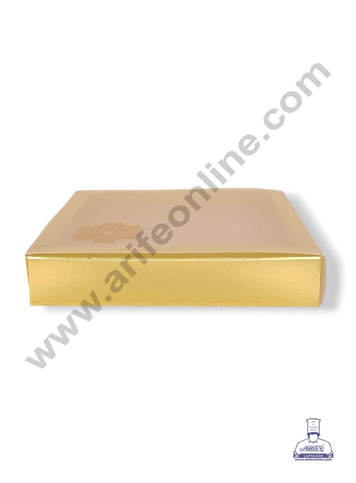 9 Cavity Chocolate Box with Sliding Cover & Cavity ( 10 Piece Pack ) - Gold (MOQ 12 PACK) (RED)