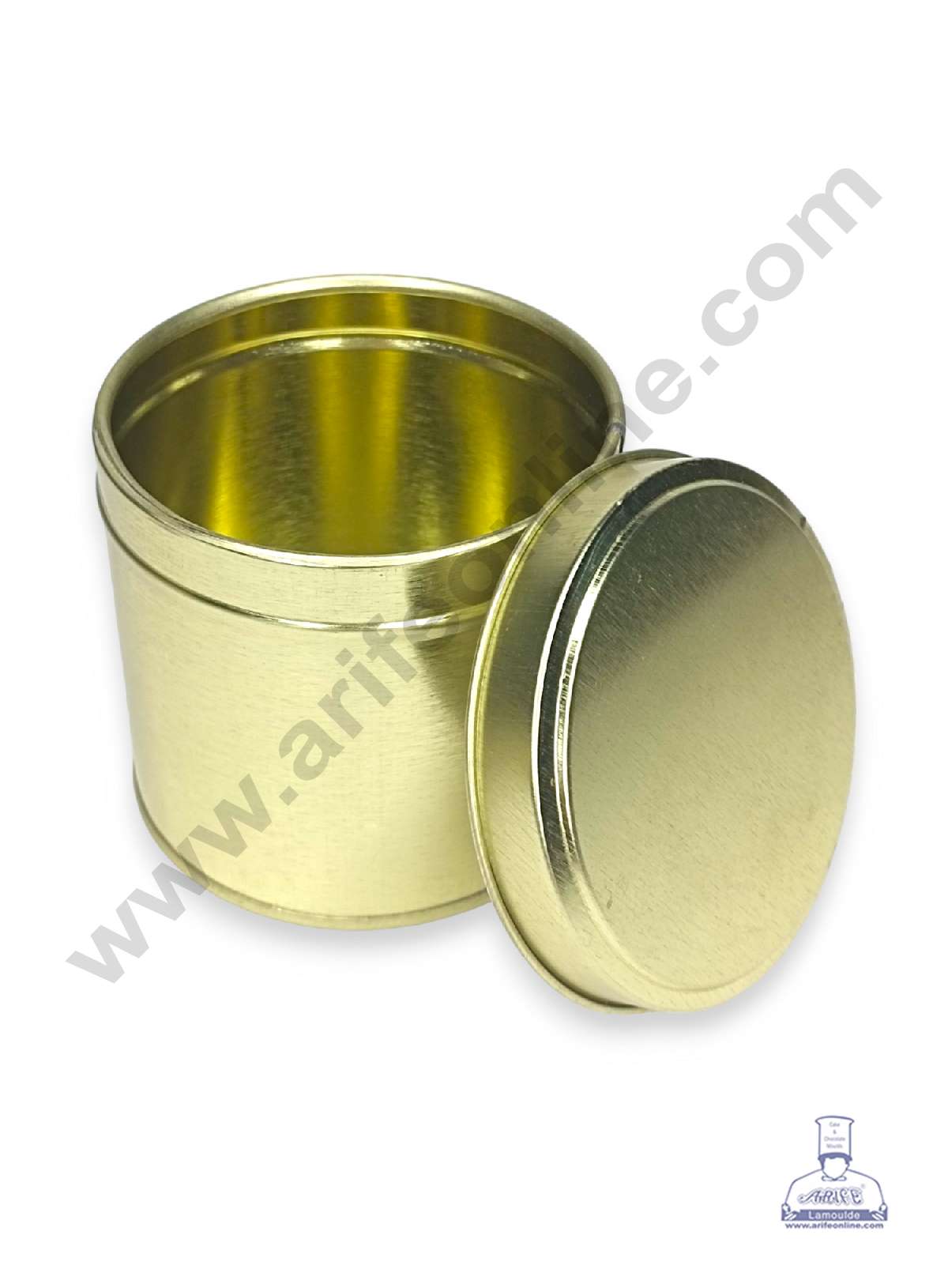 Small Dream Cake Tin | Gift Box | Chocolate Box | Jewellery Box - Gold (MOQ 50 PCS) (RE)
