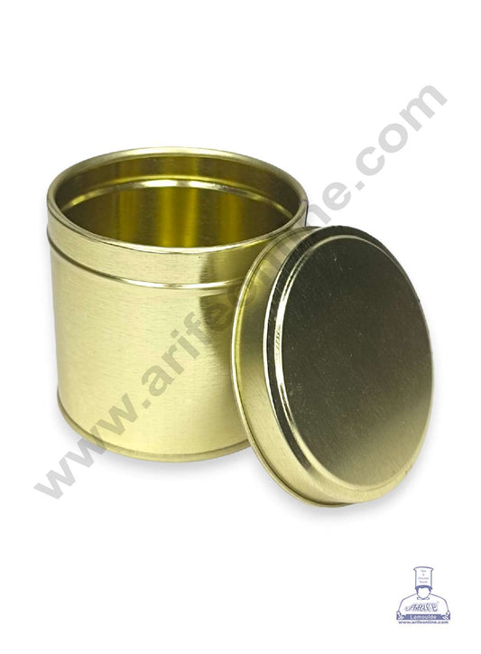 Small Dream Cake Tin | Gift Box | Chocolate Box | Jewellery Box - Gold (MOQ 50 PCS) (RE)