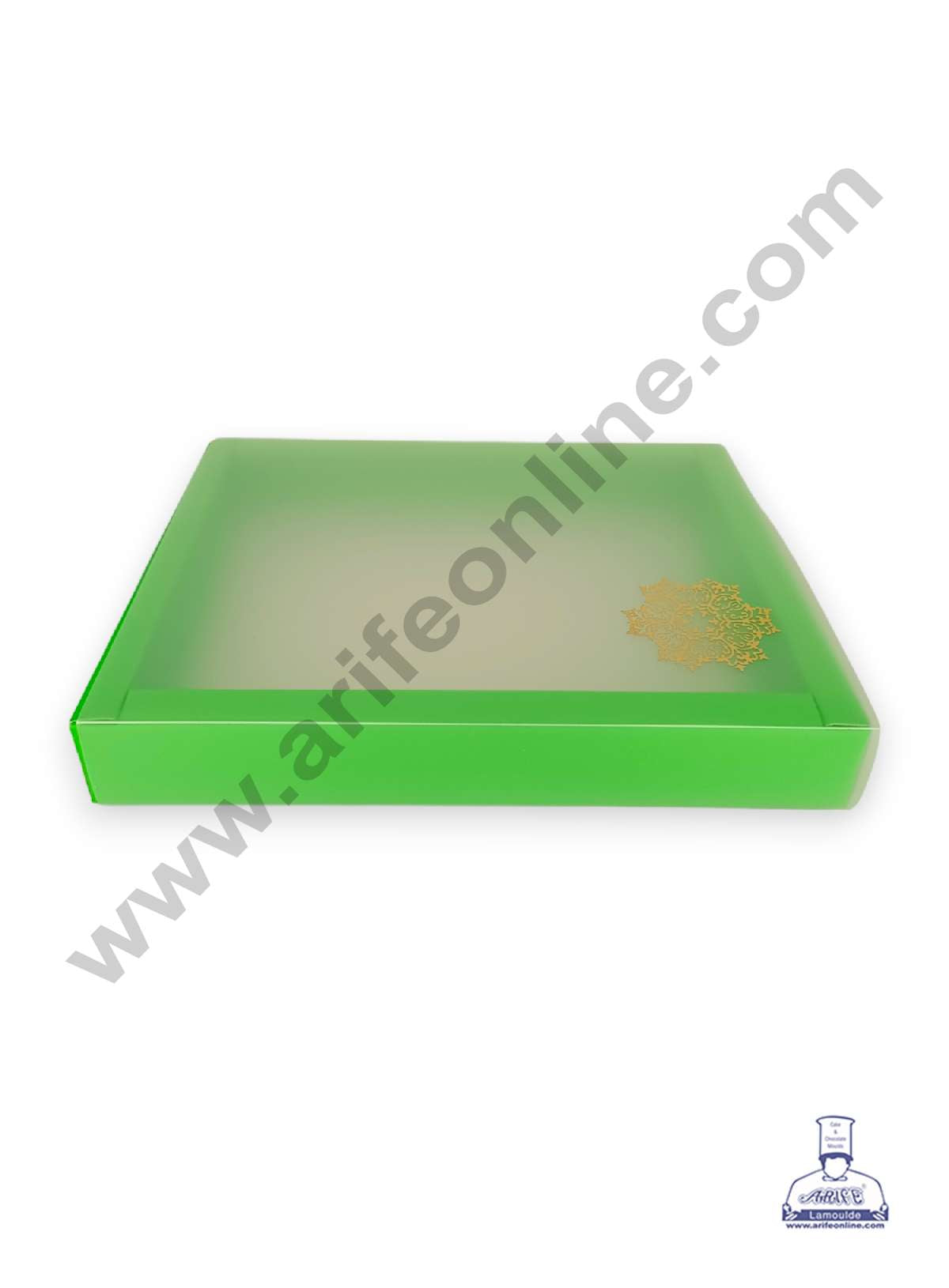 12 Cavity Chocolate Box with Sliding Cover & Cavity ( 10 Piece Pack ) - Green (MOQ 12 PACK) (RUD)