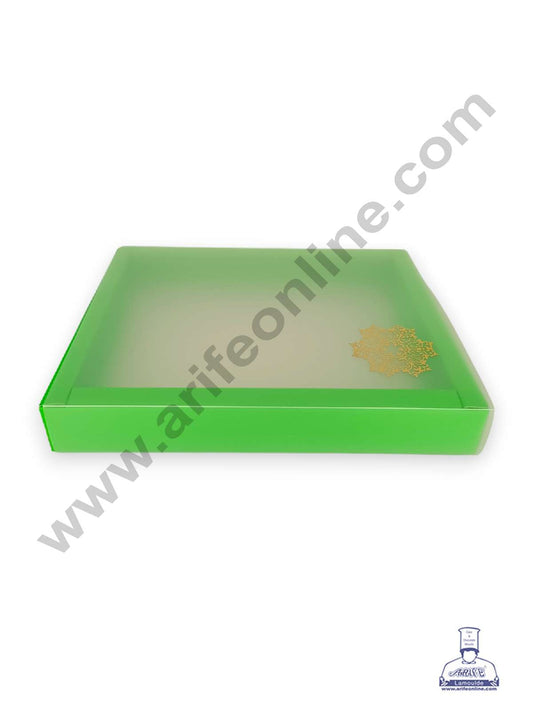 12 Cavity Chocolate Box with Sliding Cover & Cavity ( 10 Piece Pack ) - Green (MOQ 12 PACK) (RUD)