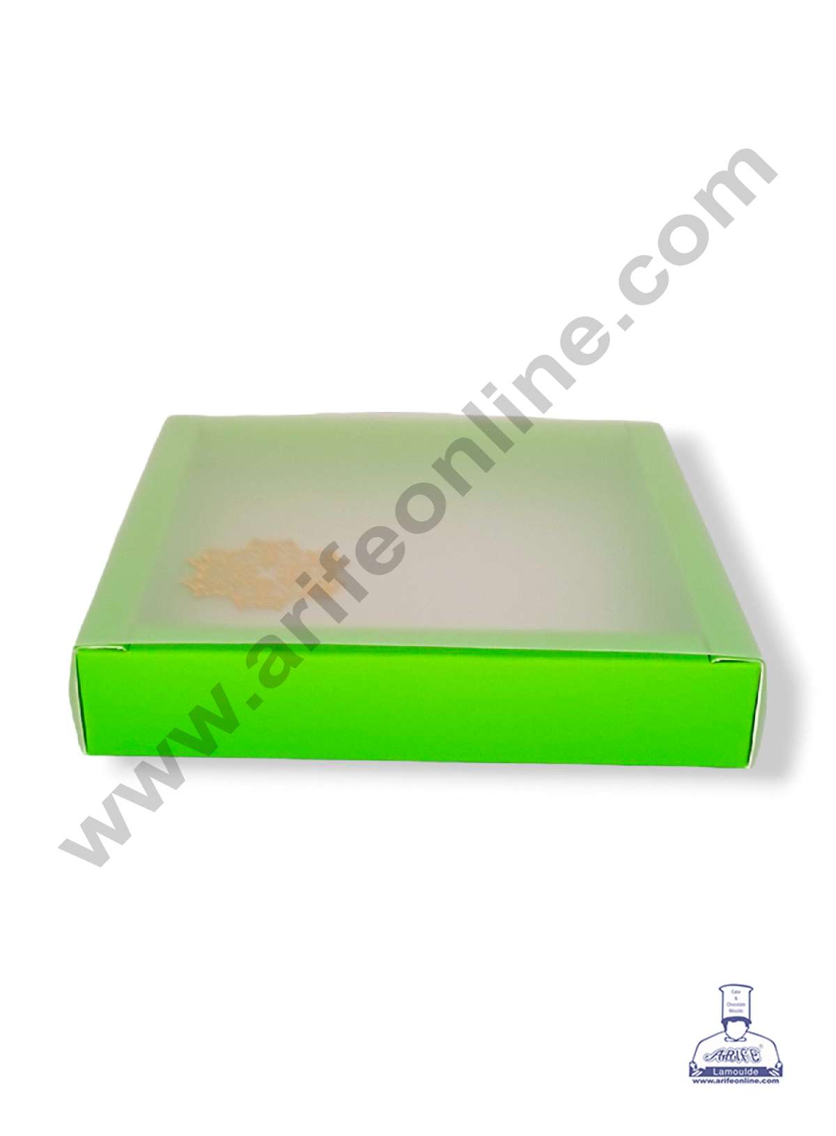 9 Cavity Chocolate Box with Sliding Cover & Cavity ( 10 Piece Pack ) - Green (MOQ 12 PACK) (RED)