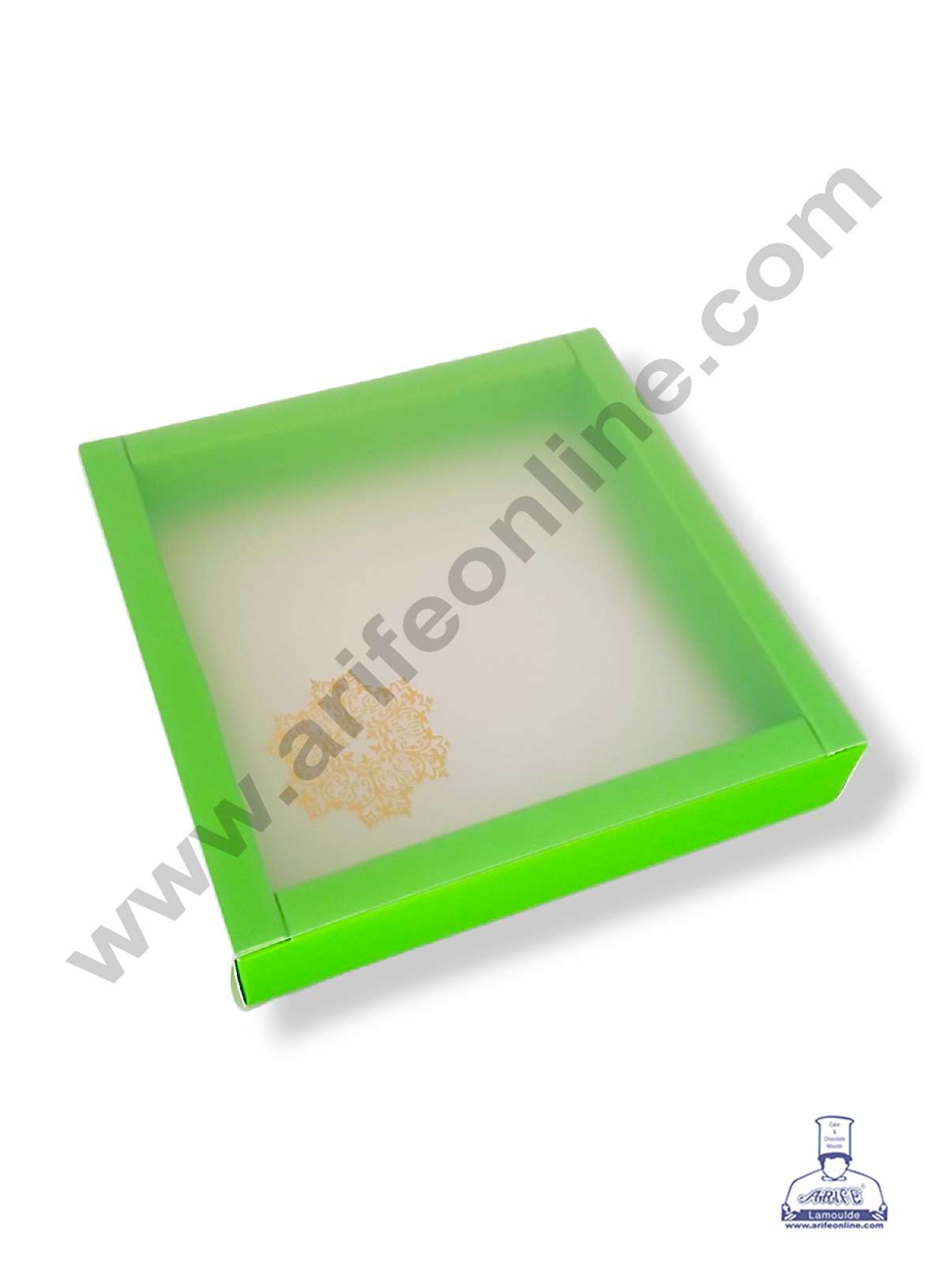 9 Cavity Chocolate Box with Sliding Cover & Cavity ( 10 Piece Pack ) - Green (MOQ 12 PACK) (RED)