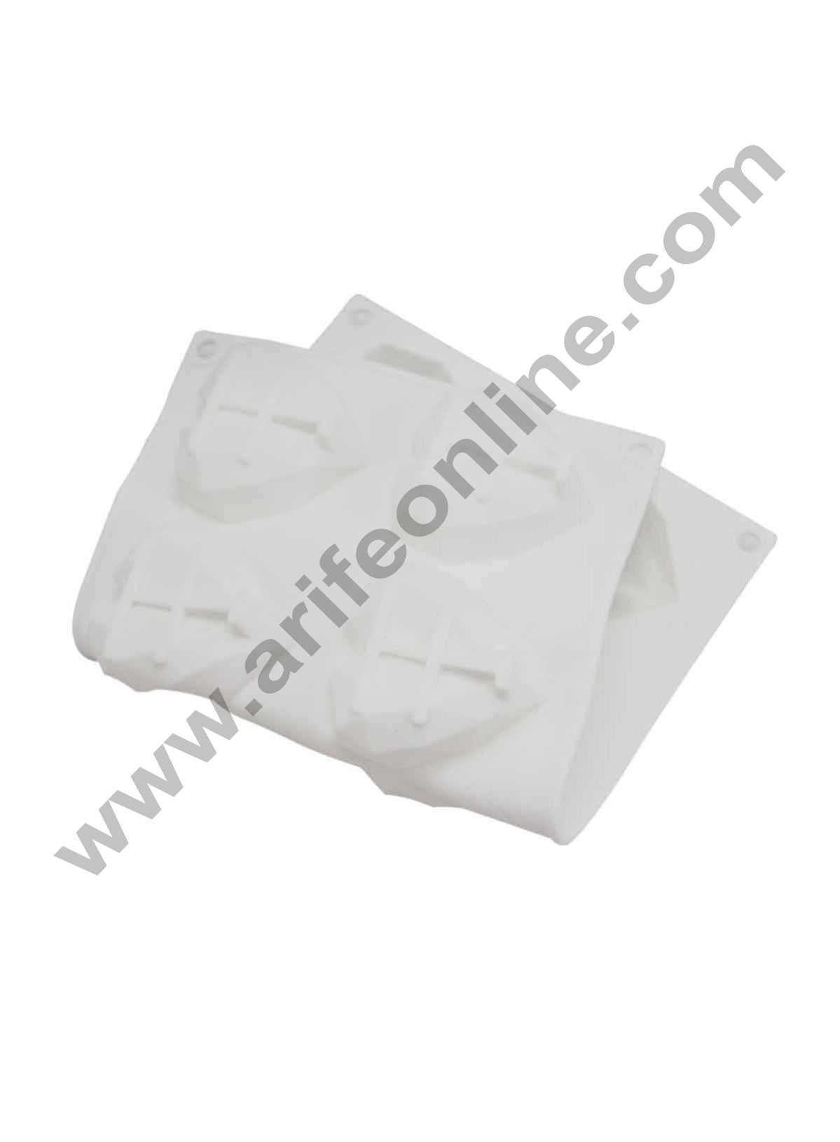 Cake Decor Diamond Heart Silicone Molds for Cakes Mousse Dessert Pastry Soap and Muffin Baking Moulds