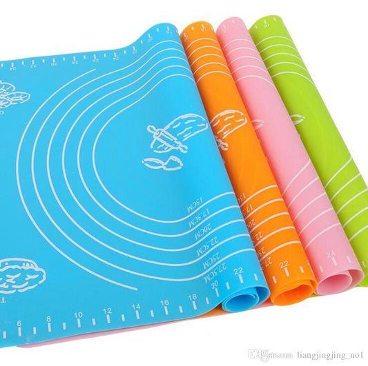 Silicone Baking Mat with Measurements Non-Stick Pastry Mat for Rolling Dough Silicone Mat-Big ( 18 x 15 in )  (MOQ 12 PCS)