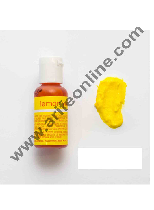 Chefmaster Liqua-Gel Lemon Yellow .70 oz Food Color (20g)
