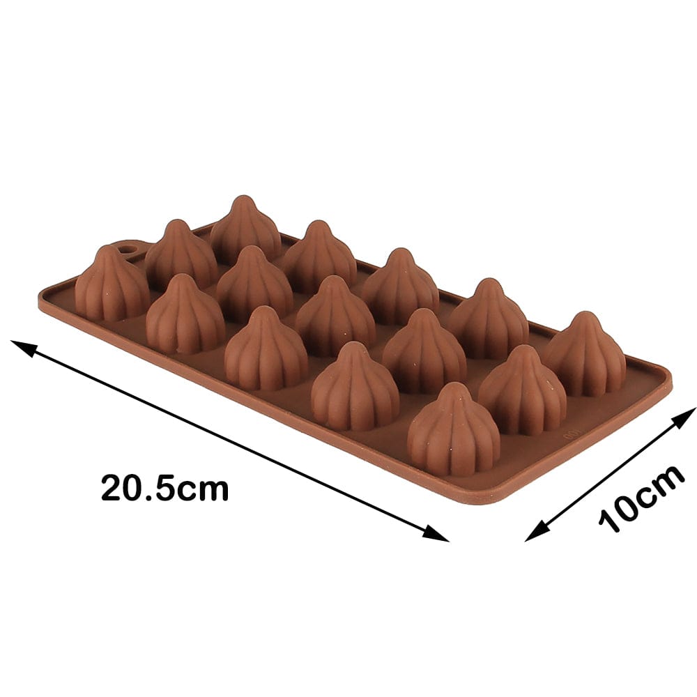 Modak Shape 15 Cavity Chocolate Mould, Ganesh Chaturti Festivals  (MOQ 12 PCS)