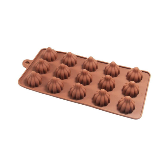 Modak Shape 15 Cavity Chocolate Mould, Ganesh Chaturti Festivals  (MOQ 12 PCS)