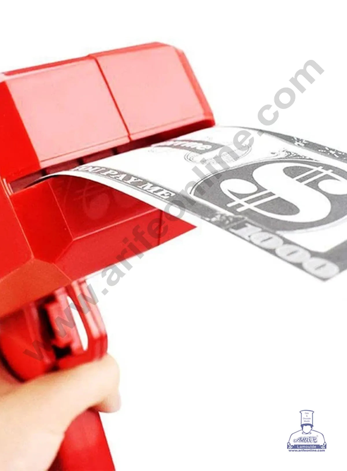 RED Money Gun Shooter Money Dispenser with Fake Money for Birthday Wedding Party, Night Club (MOQ 6 PCS)