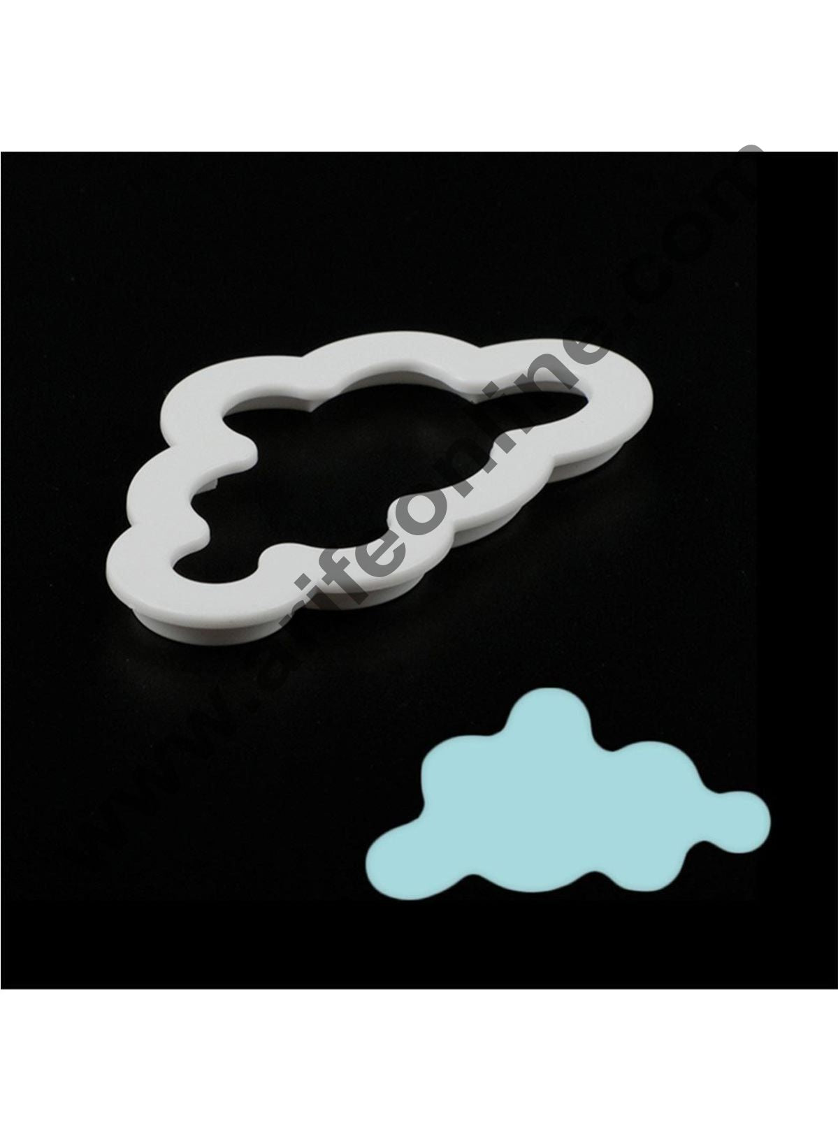 Cake Decor 5Pcs Plastic Fluffy Fondant Cloud Cutter, Gum Paste Cutter,Cookie Cake Mold Fondant Cutter, Sugar Craft, Fondant Decorating Tools (Grass/sun/cloud )