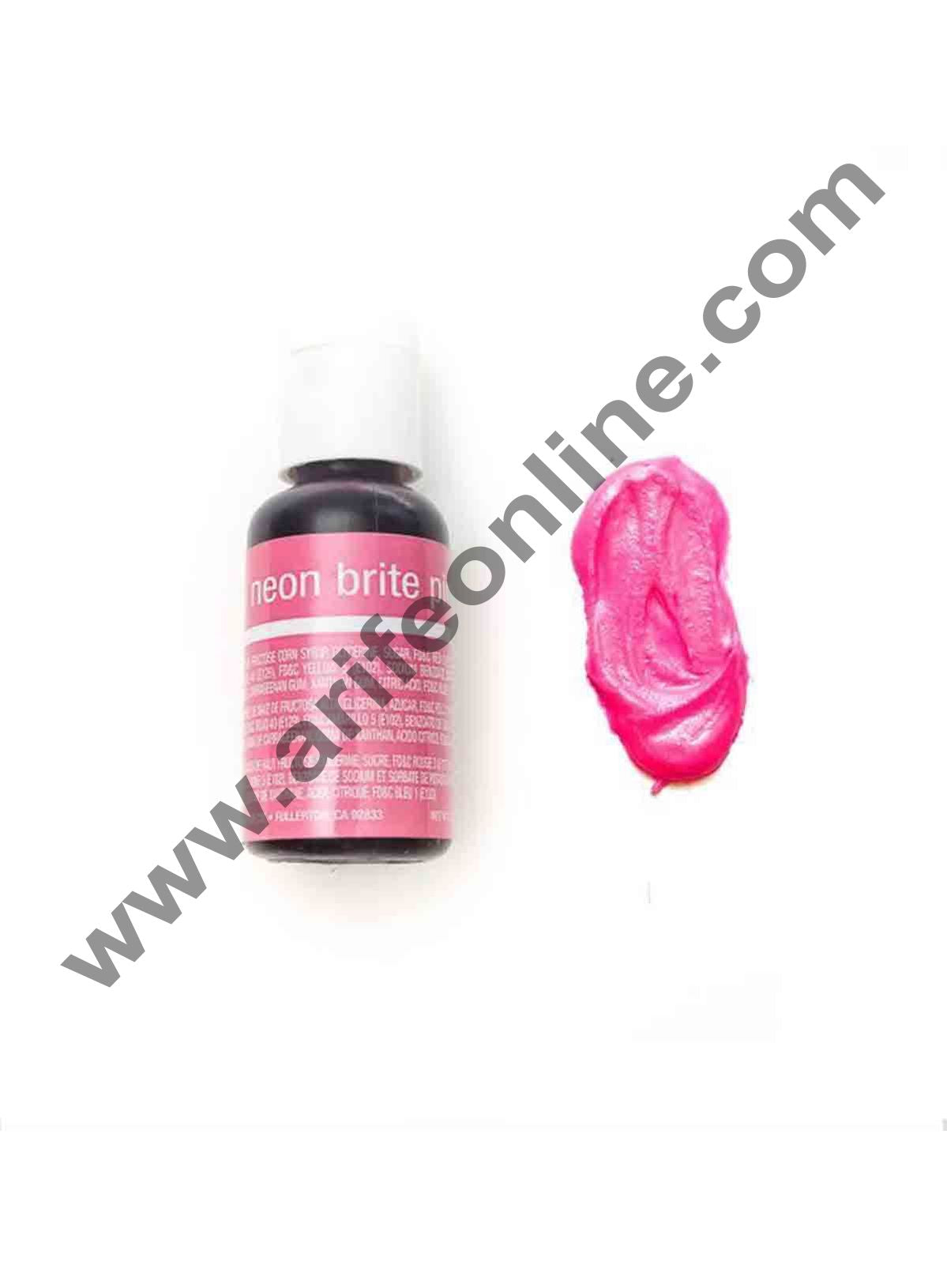 Chefmaster Liqua-Gel Neon Bright Pink .70 oz Food Color (20g)