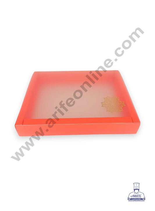 12 Cavity Chocolate Box with Sliding Cover & Cavity ( 10 Piece Pack ) - Orange (MOQ 12 PACK) (RUD)
