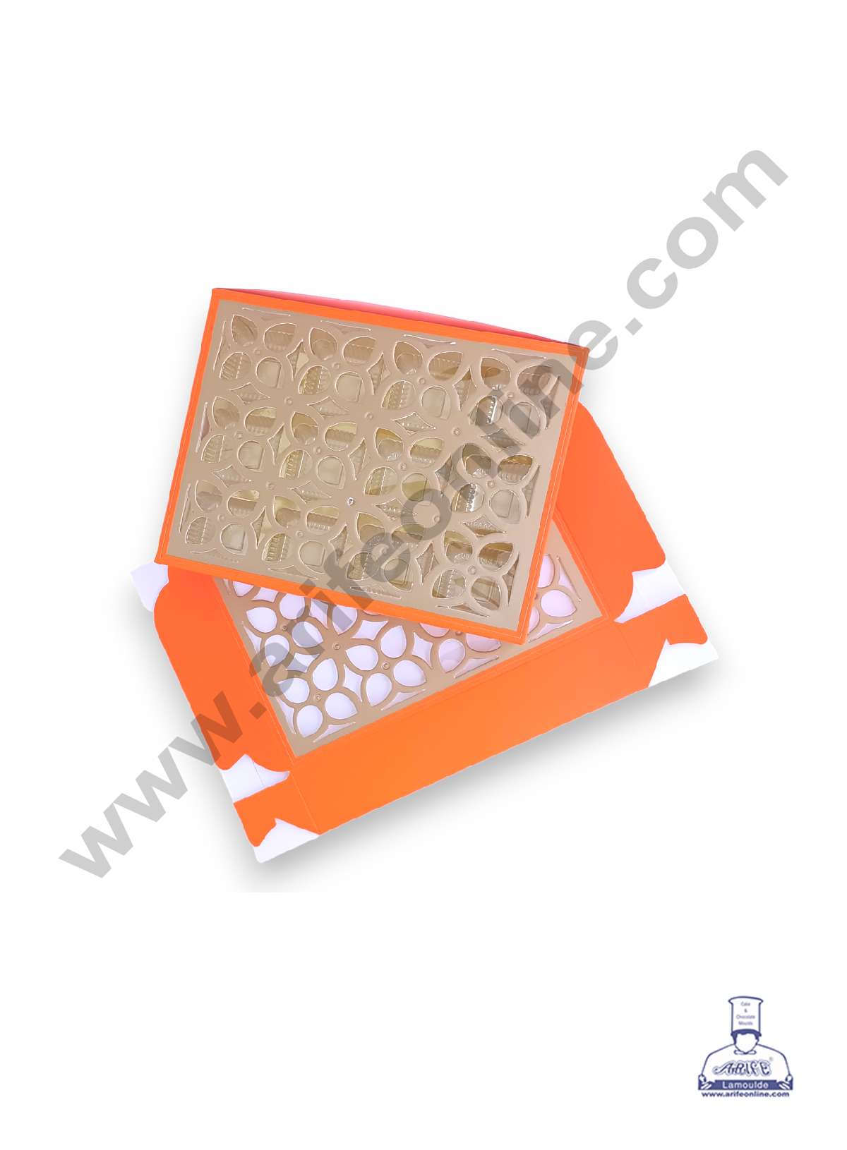 12 Cavity Chocolate Box with Cavity & Cutout Window Without Handle ( 10 Piece Pack ) - Orange (MOQ 12 PCK) (AMD)