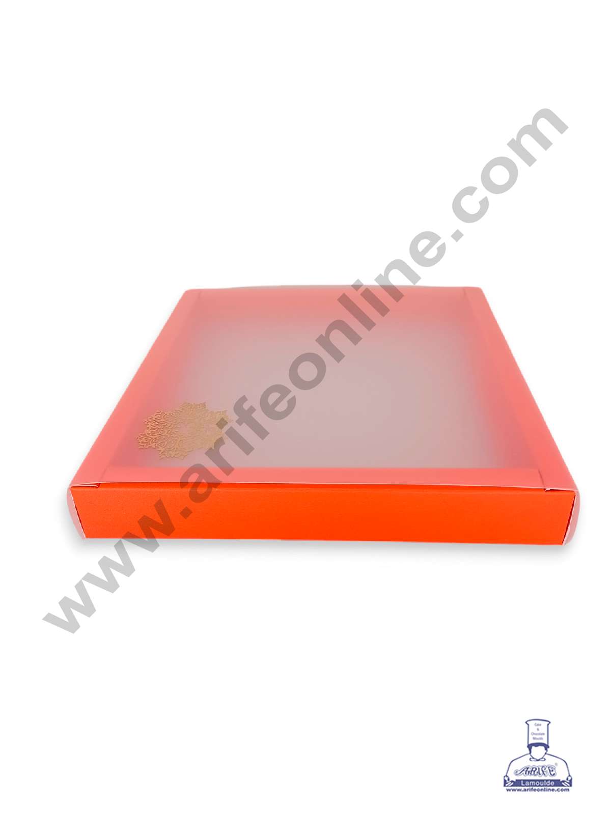 16 Cavity Chocolate Box with Sliding Cover & Cavity ( 10 Piece Pack ) - Orange (MOQ 12 PACK) (IDD)