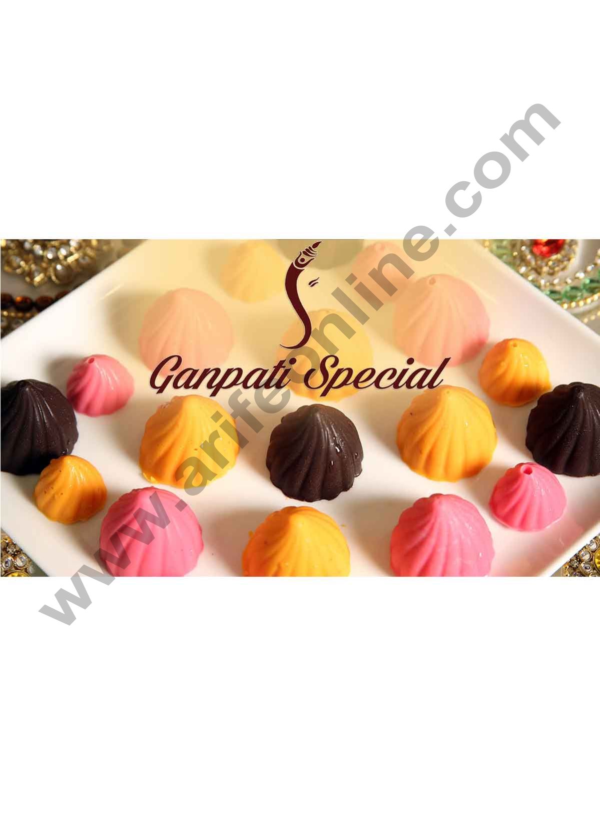 Cake Decor Modak Shape 8 Cavity Chocolate Mould, Silicone Molds for Chocolate, Chocolate Silicone Moulds, Silicon Brown Chocolate Moulds for Ganesh Chaturti Festivals