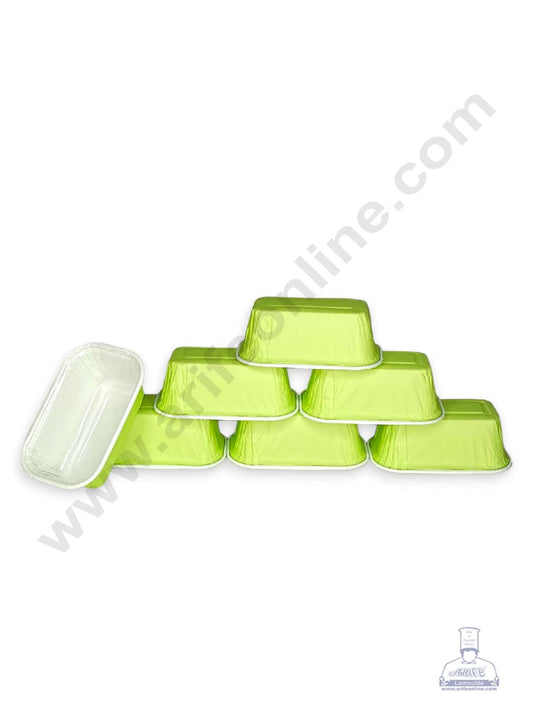 Small Pastel Light Green Paper Bake and Serve Plum Cake Mold (MOQ 100 PCS)