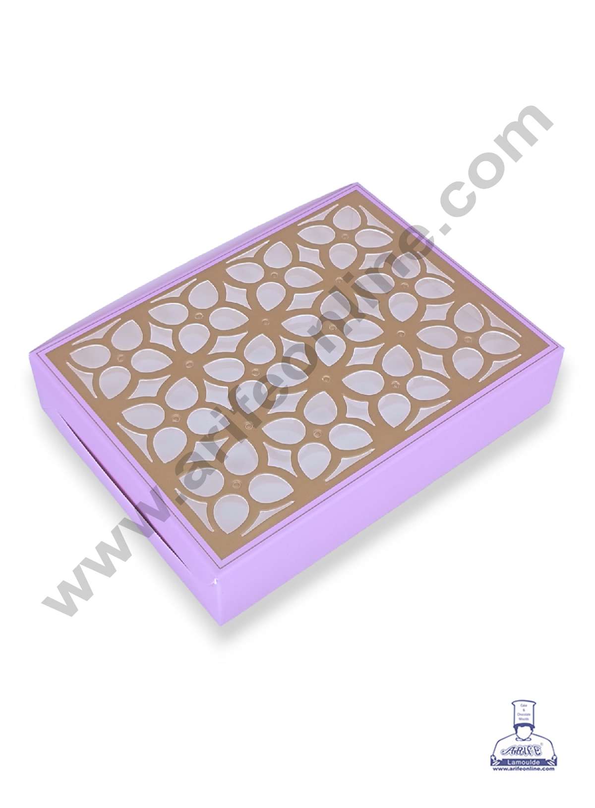 12 Cavity Chocolate Box with Cavity & Cutout Window Without Handle ( 10 Piece Pack ) - Light Purple (MOQ 12 PCK) (AMD)