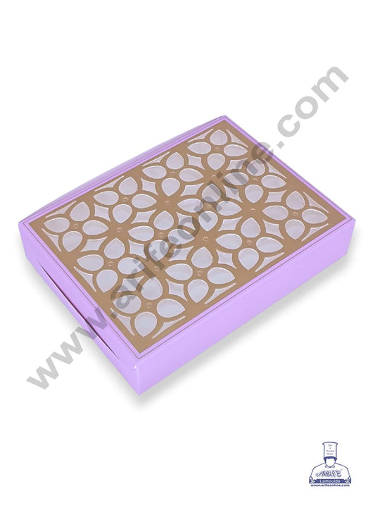 12 Cavity Chocolate Box with Cavity & Cutout Window Without Handle ( 10 Piece Pack ) - Light Purple (MOQ 12 PCK) (AMD)