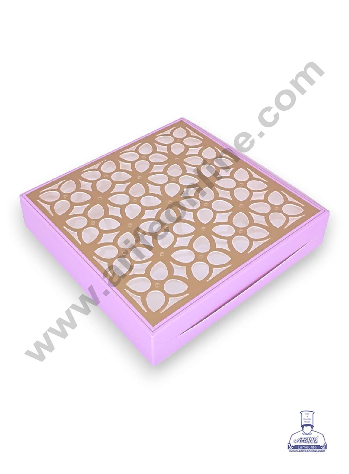16 Cavity Chocolate Box with Cavity & Cutout Window Without Handle ( 10 Piece Pack ) - Light Purple (MOQ 12 PACK) (RDD)