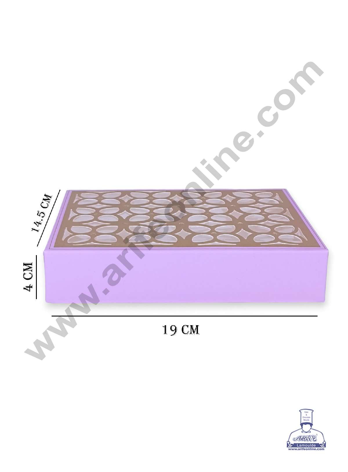 12 Cavity Chocolate Box with Cavity & Cutout Window Without Handle ( 10 Piece Pack ) - Light Purple (MOQ 12 PCK) (AMD)