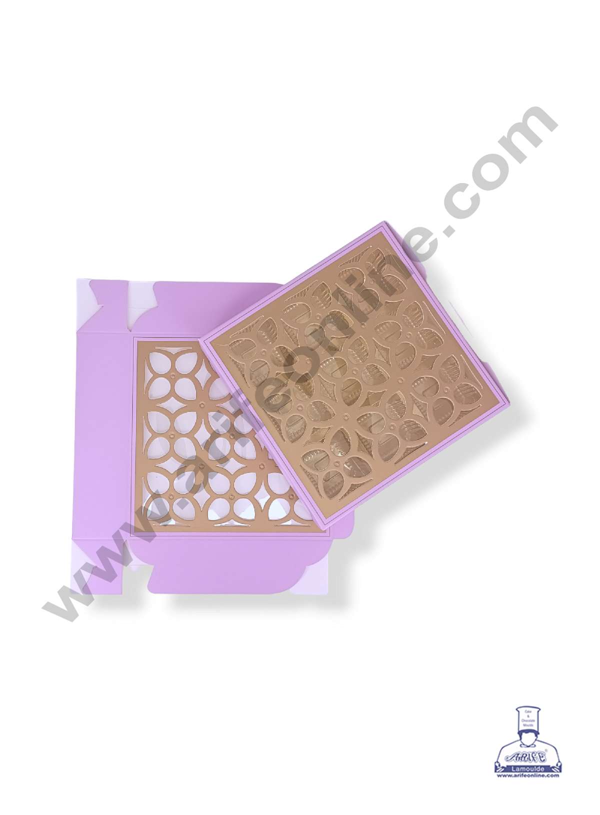 9 Cavity Chocolate Box with Cavity & Cutout Window Without Handle ( 10 Piece Pack ) - Light Purple (MOQ 12 PCK) (AID)