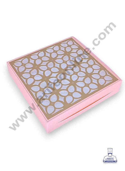 16 Cavity Chocolate Box with Cavity & Cutout Window Without Handle ( 10 Piece Pack ) - Peach (MOQ 12 PACK) (RDD)