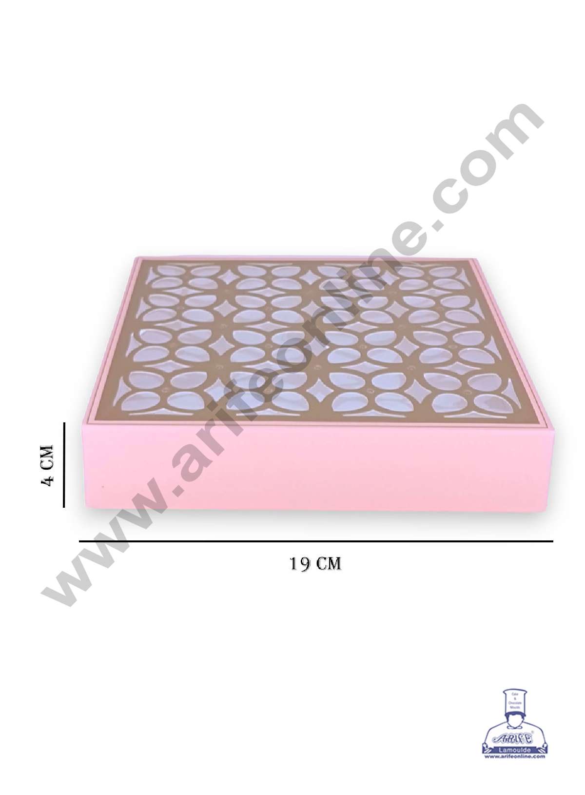 16 Cavity Chocolate Box with Cavity & Cutout Window Without Handle ( 10 Piece Pack ) - Peach (MOQ 12 PACK) (RDD)