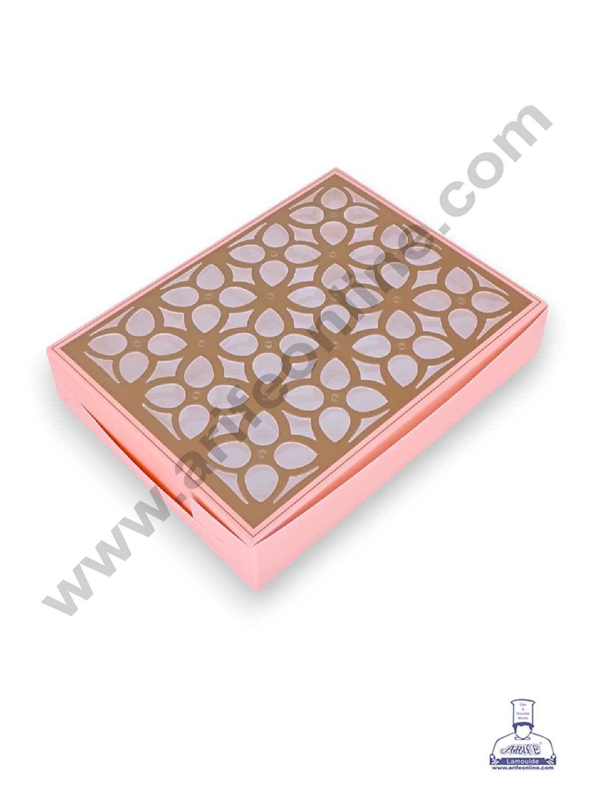 12 Cavity Chocolate Box with Cavity & Cutout Window Without Handle ( 10 Piece Pack ) - Peach (MOQ 12 PCK) (AMD)