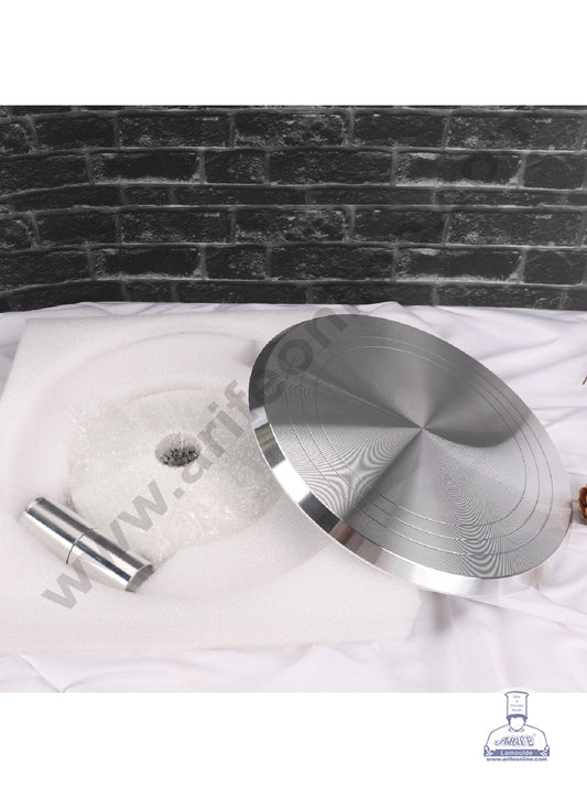Detachable 360° Rotating Cake Turntable with Stainless Steel Ball Bearings (12 Inch) - Assorted Color  (OED)