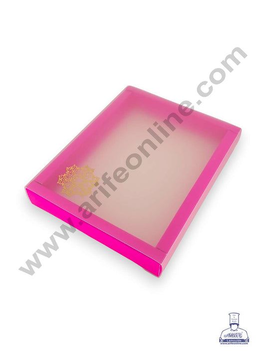 12 Cavity Chocolate Box with Sliding Cover & Cavity ( 10 Piece Pack ) - Pink (MOQ 12 PACK) (RUD)