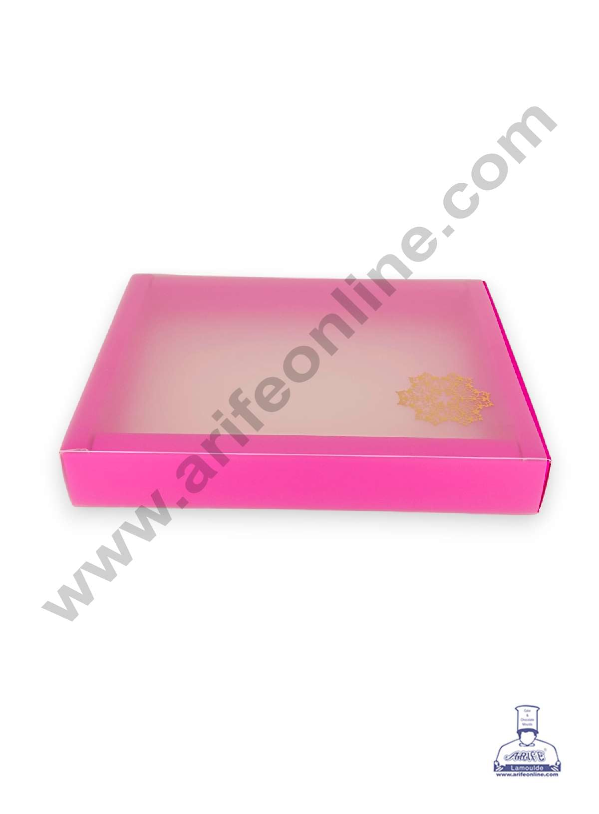 12 Cavity Chocolate Box with Sliding Cover & Cavity ( 10 Piece Pack ) - Pink (MOQ 12 PACK) (RUD)