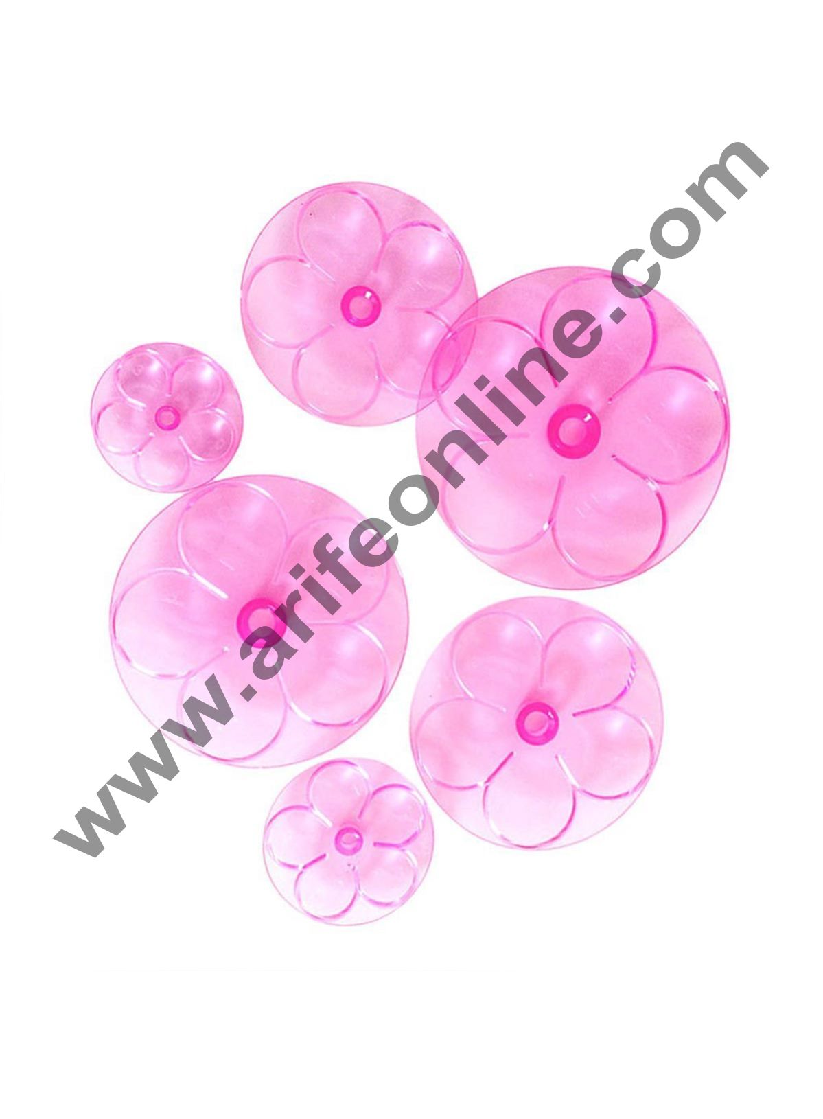 Cake Decor 6 Piece Fondant Roses Flower Mold Cake Decorating Bake Mold Cutter Tool