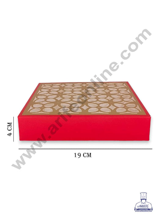 16 Cavity Chocolate Box with Cavity & Cutout Window Without Handle ( 10 Piece Pack ) - Red (MOQ 12 PACK) (RDD)