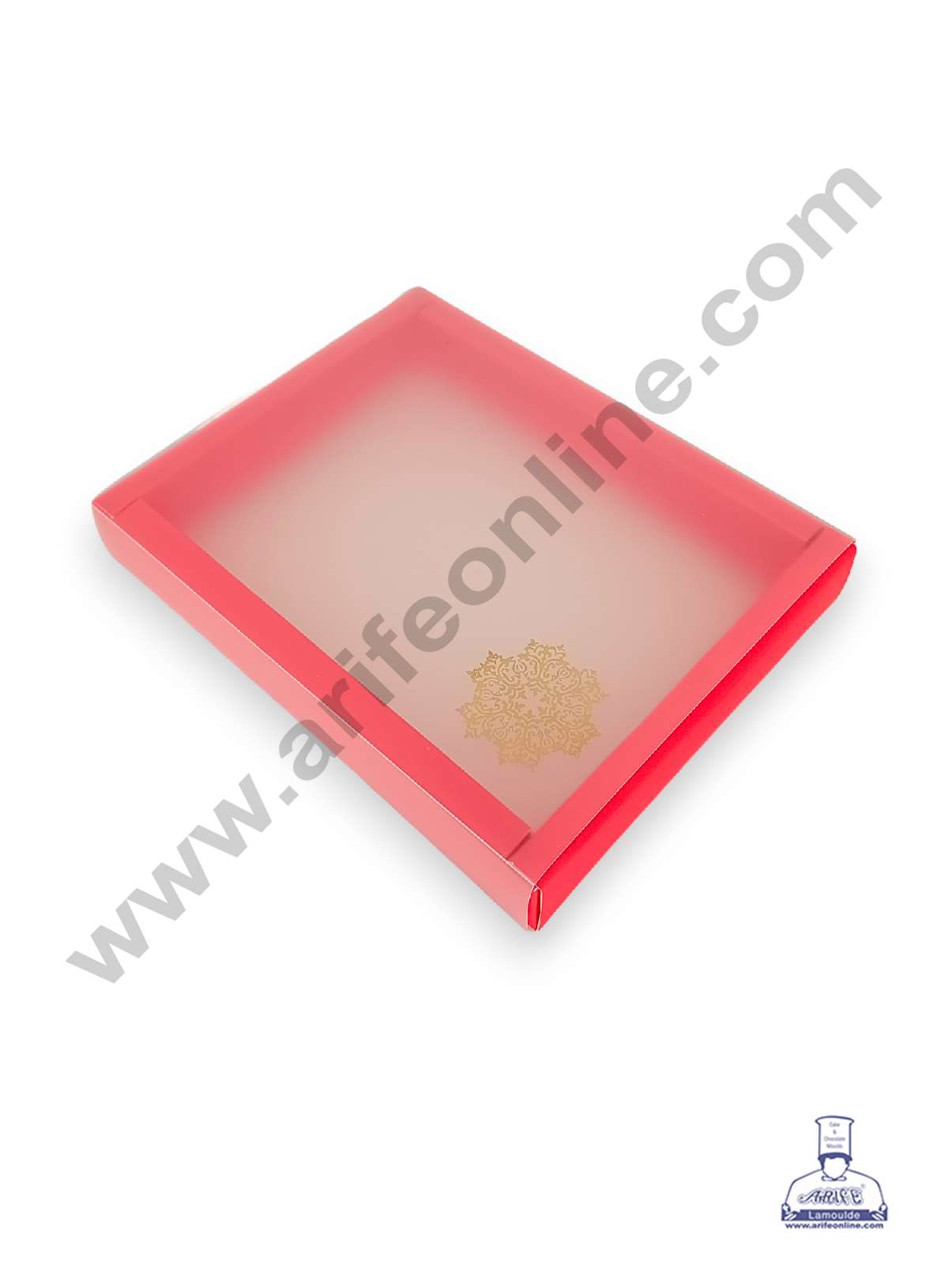 12 Cavity Chocolate Box with Sliding Cover & Cavity ( 10 Piece Pack ) - Red (MOQ 12 PACK) (RUD)