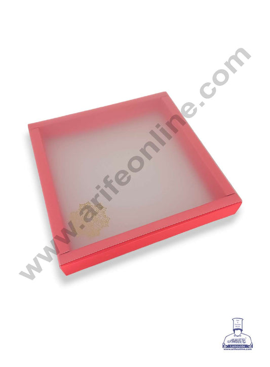 16 Cavity Chocolate Box with Sliding Cover & Cavity ( 10 Piece Pack ) - Red (MOQ 12 PACK) (IDD)