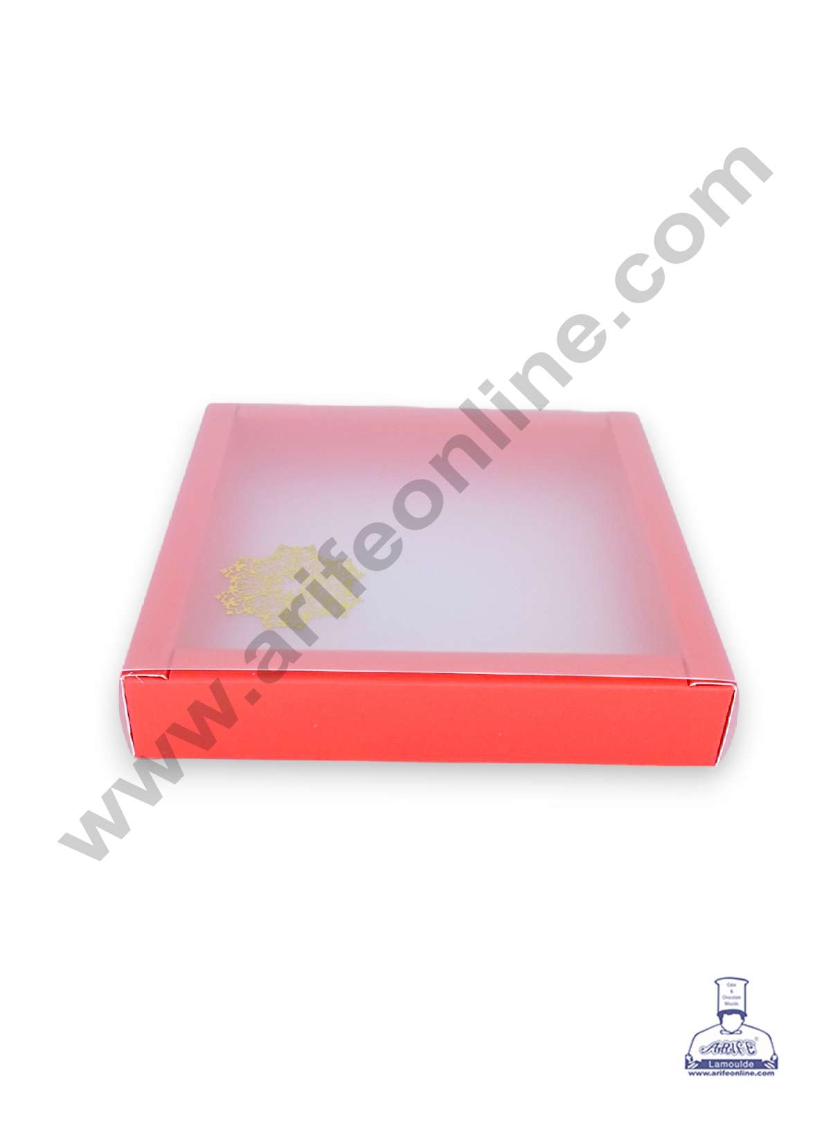 9 Cavity Chocolate Box with Sliding Cover & Cavity ( 10 Piece Pack ) - Red (MOQ 12 PACK) (RED)