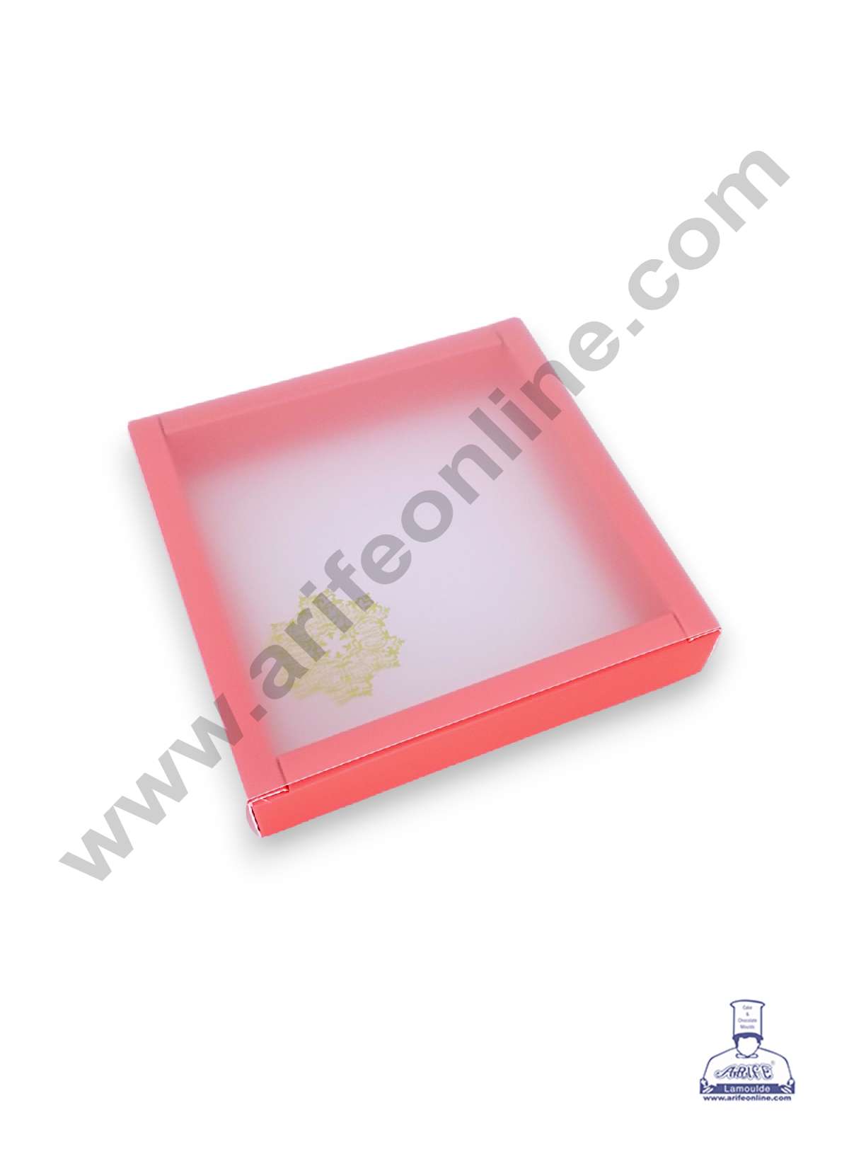 9 Cavity Chocolate Box with Sliding Cover & Cavity ( 10 Piece Pack ) - Red (MOQ 12 PACK) (RED)