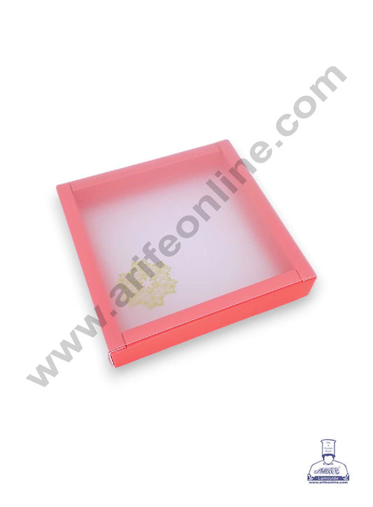 9 Cavity Chocolate Box with Sliding Cover & Cavity ( 10 Piece Pack ) - Red (MOQ 12 PACK) (RED)