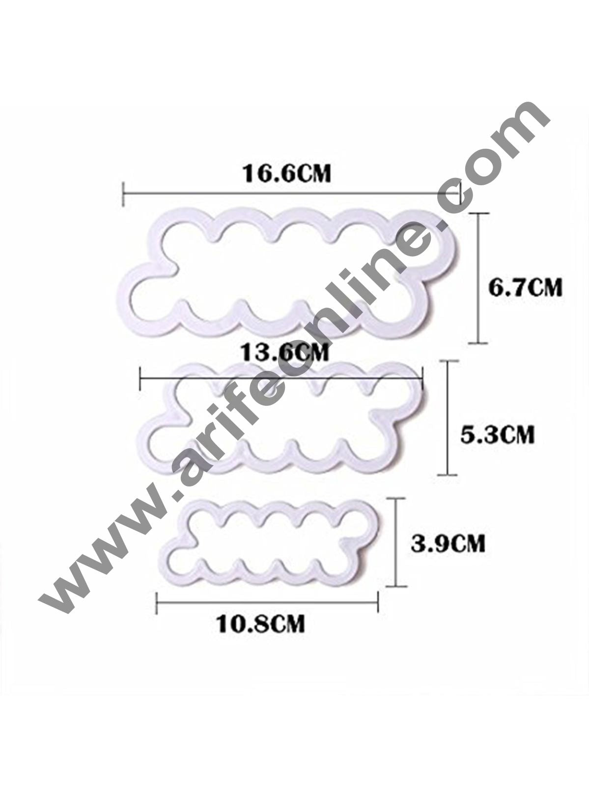 Cake Decor Easiest Rose Ever Cutter for Cake Decorating Set of 3 Cake Decorating