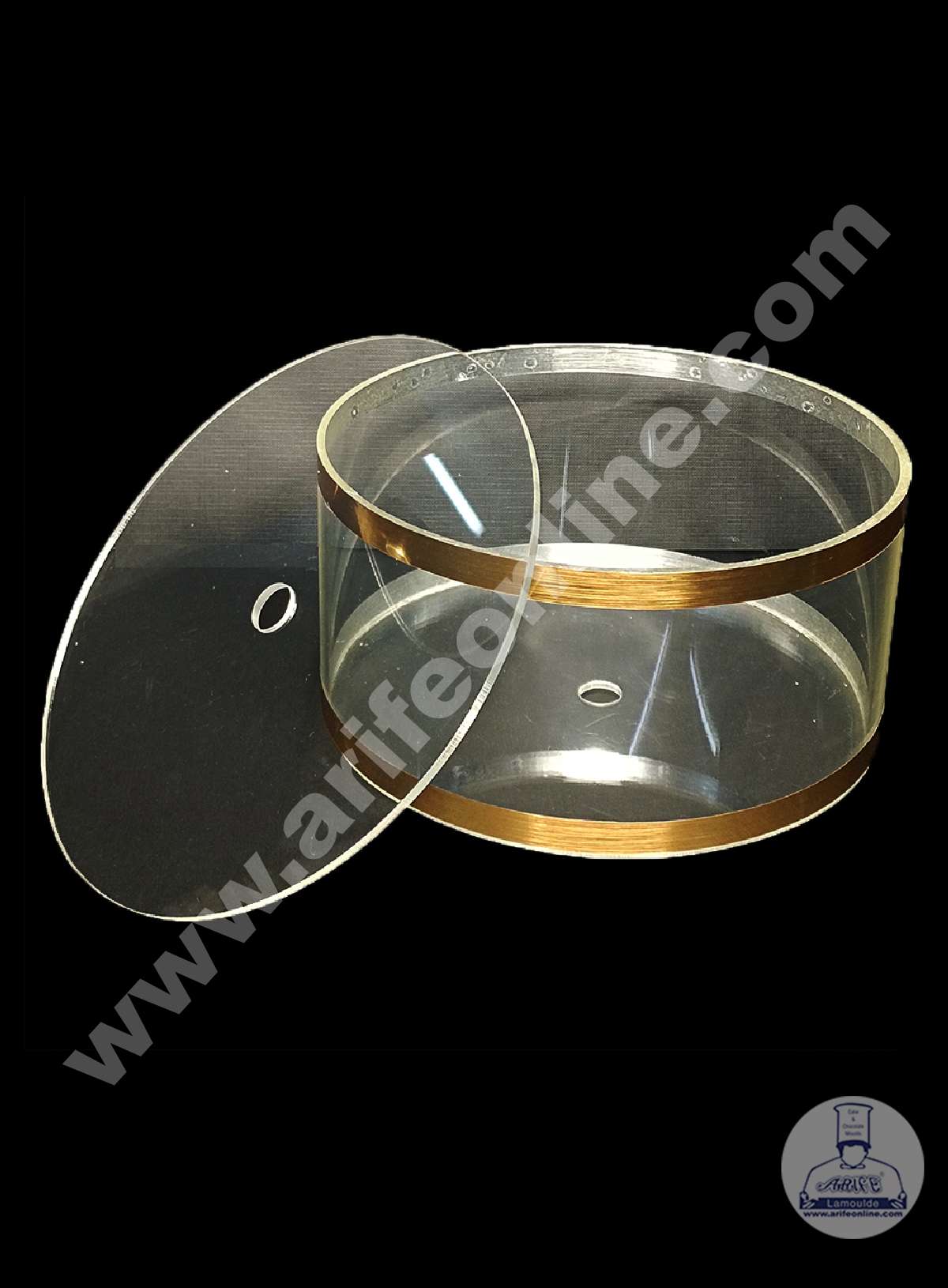 Round FILL-A-TIER Cake Spacer 6" X 4" Acrylic Clear Cake Display Spacer (MOQ 12 PCS)