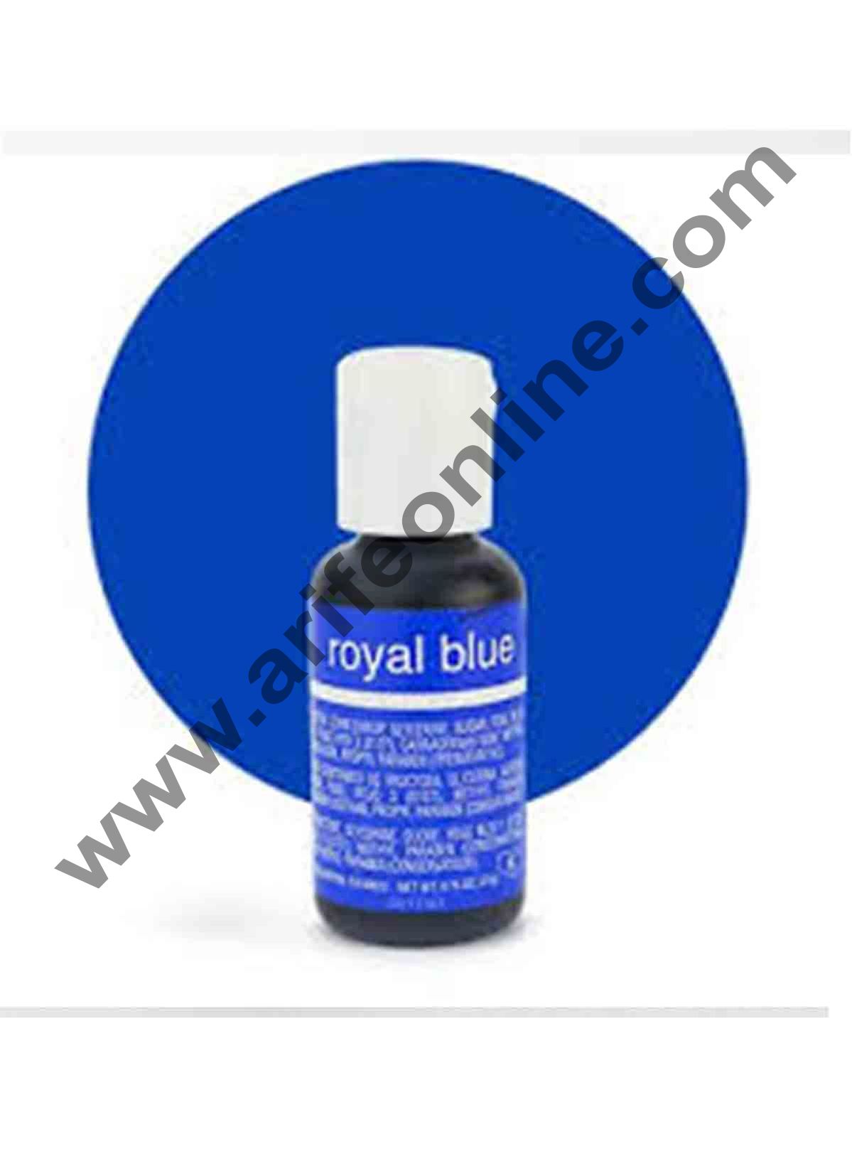 Chefmaster Liqua-Gel Royal Blue .70 oz Food Color (20g)